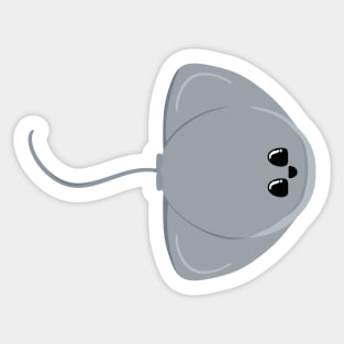 Cartoon Stingray Sticker